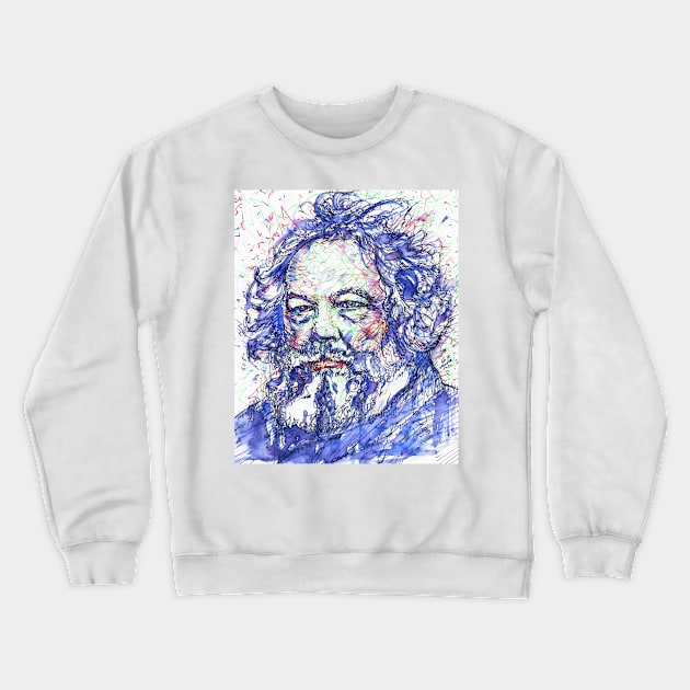 MIKHAIL BAKUNIN watercolor and ink portrait Crewneck Sweatshirt by lautir